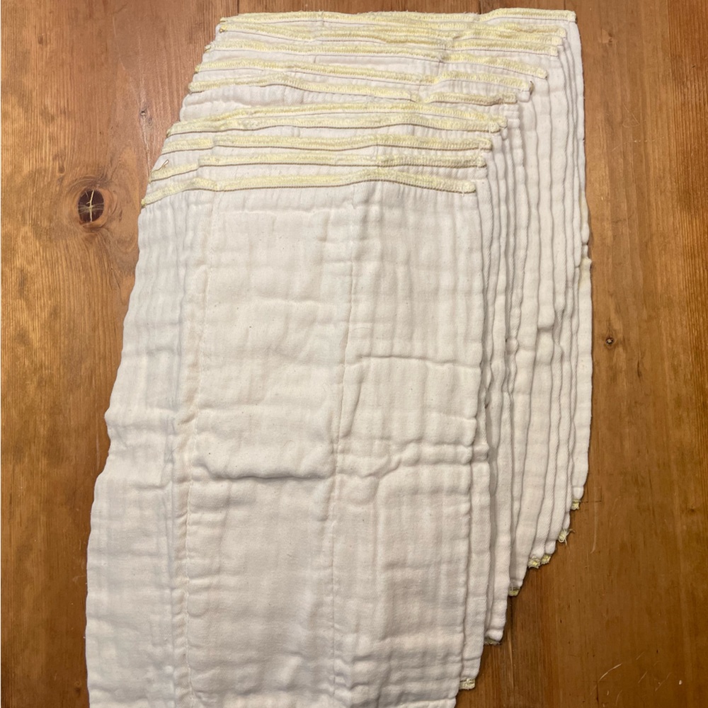 Twelve Osocozy Unbleached Prefolds